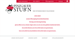 Desktop Screenshot of pinzgauerstubn.de