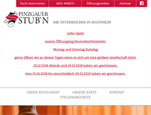 Tablet Screenshot of pinzgauerstubn.de